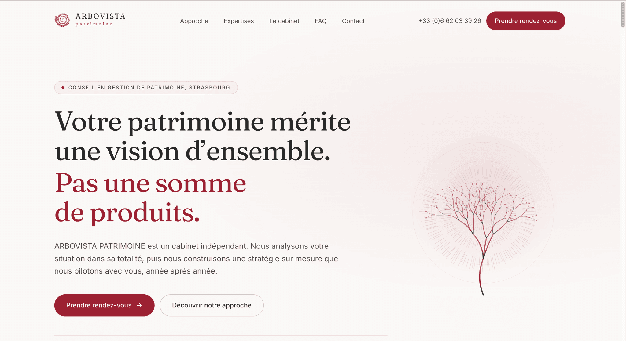 Aperçu du site Arbovista